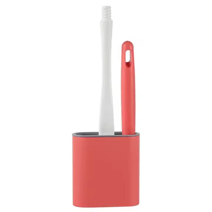 Cepillo De Inodoro De Silicona Limpieza De Desagüe Con Mango Largo Desinfección Para Baño Herramienta Profesional Accesorio De Baño - 1