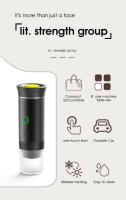 Cafetera Portátil de Cápsulas Espresso Eléctrica, cafetera de viaje para camping, cafetera de coche, USB-C de Caja autocalentable con café molido y cápsulas para caravanas, senderismo, oficinas - details 1