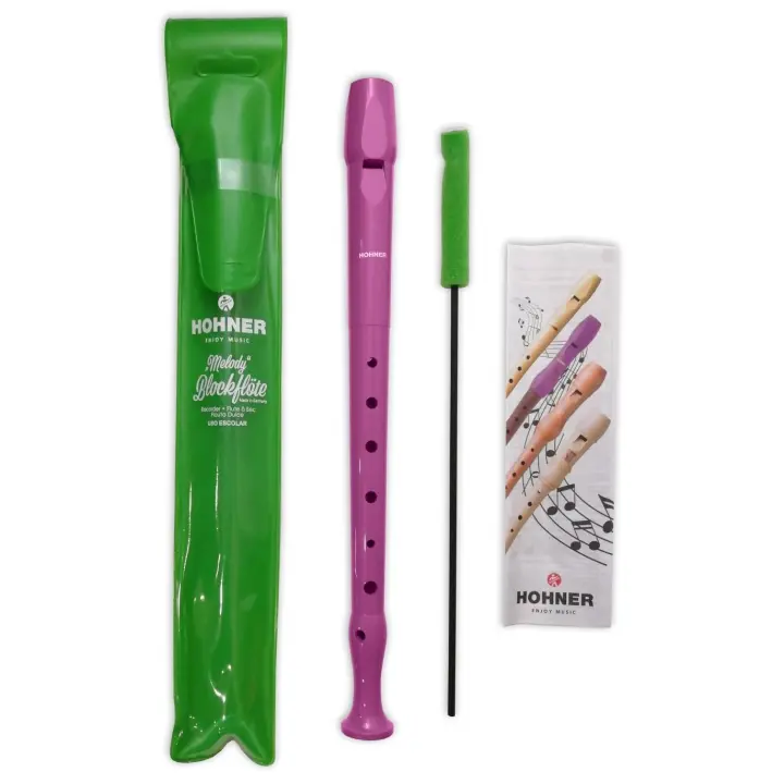 Flauta Escolar Hohner Melody 9508 Color Violeta Con Funda Y Limpiador Flauta Dulce - Hohner - 1