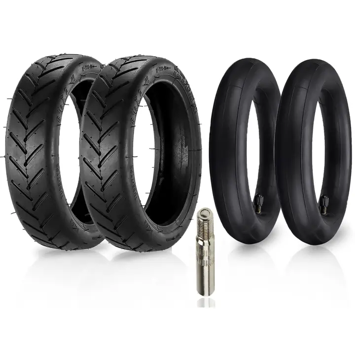 ANSENI Pack Cubierta 8.5 Pulgadas y Cámara de Aire 8.5 Pulgadas,Ruedas Neumatico Compatible con Patinete Electrico Xiaomi M365,1S, Essential y otros patinete de 8.5 pulgadas - 1