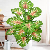 Planta Artificial De Monstera 60-100cm (39.4 Pulgadas) Árbol De Palma Falso Hoja De Tortuga Verde Para Decoración De Hogar Jardín Habitación Oficina - details 23