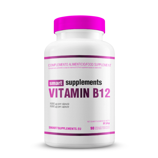 Vitamina B12 1000ug - 90 Cápsulas Vegetales Smart Supplements
