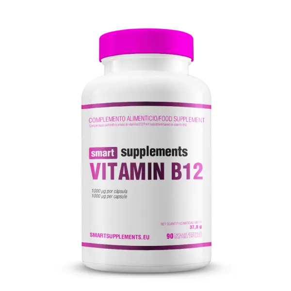 Vitamina B12 1000ug - 90 Cápsulas Vegetales Smart Supplements. - 1