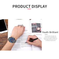 Reloj De Pulsera De Lujo Para Hombre Acero Inoxidable Calendario Luminoso Manos Cuarzo Estilo Casual Reloj Masculino - details 9