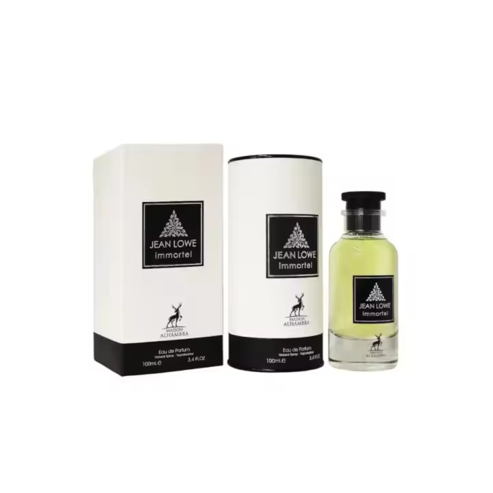 Perfume Masculino Maison Alhambra Jean Lowe Noir 100ml - Jean Lowe Immortel (Immortal)  Fragancia Árabe Eau De Parfum - 1