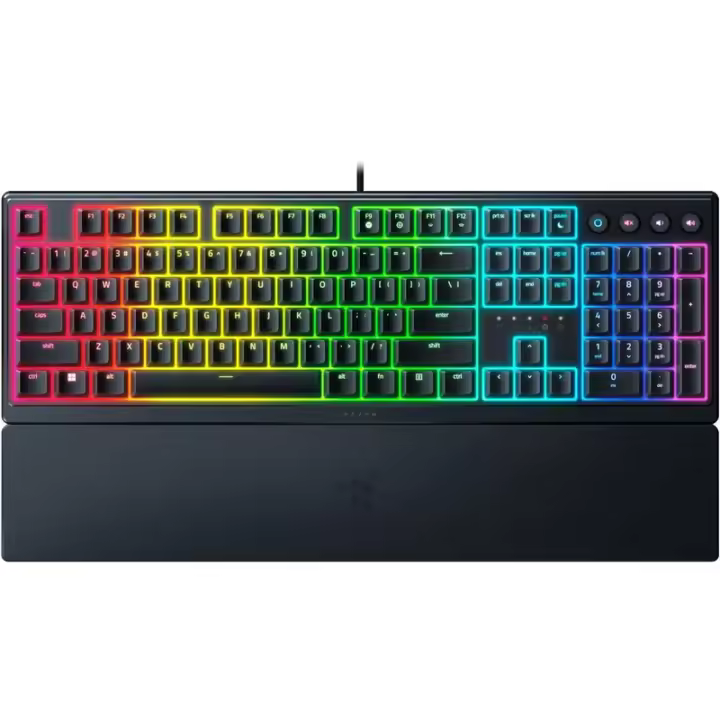 Razer Ornata V3 Gaming Keyboard, RGB LED light, US, Black, Wired, Mecha-Membrane - 1