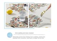 Nueva Telaraña De Mesa Estilo Chino Resistente Al Agua Y Aceite En PVC Con Bordado De Larga Bandeja Cubierta Para Mesa De Café - details 4
