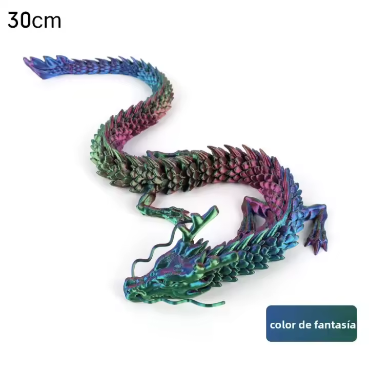 Adornos De Dragón Conjunto 3D Imprimido Móvil Decoración Creativa Para Jardinería Acuario Escultura De Dragón De 30cm Unisex - 1