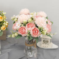 Bouquet De Novia Artificial En Blanco De Seda Peonia Decoración De Fiesta Y Jardín Para Bodas Aniversarios Cumpleaños Y Más - details 4