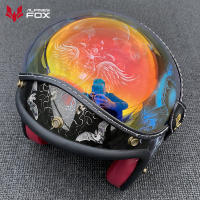 Visera Universal Para Casco Motocicleta 3/4 Pantalla Bulbosa Antigolpes Vintage Lente De Visera Windproof Para Motocicleta - details 7