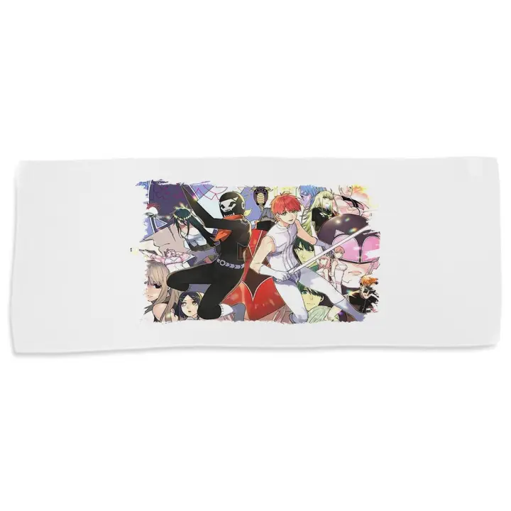 MERCHANDMANIA TOALLA MEDIANA GIMNASIO ABSORBENTE Sentai Daishikkaku serie anime heroes rangers suave con bolsita - 1