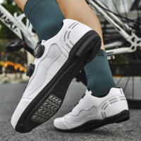 Zapatos De Ciclismo Para Hombre MTB Transpirables Negros Con Plataforma Plana Y Cierre De Bloqueo Libre Material De Suela De Goma Cómodos Para Bicicleta De Montaña Y Zapatillas De Ciclismo - details 20