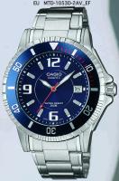 reloj de buceo hombre Casio MTD-1053D-2A dial azul correa acero 200m water resist - details 2