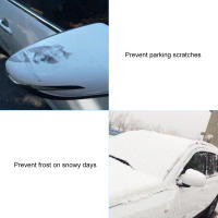 Cubierta De Espejo Retrovisor Para Invierno Protección Contra Nieve Y Hielo Decoración Interior Del Auto Síntetico Resistente Al Clima - details 8