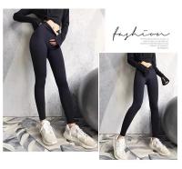 Pantalones De Yoga Para Mujer Cintura Alta Estirables Levanta Glúteos Secado Rápido Running Fitness Pantalones Táctiles De Nylon Spandex - details 7