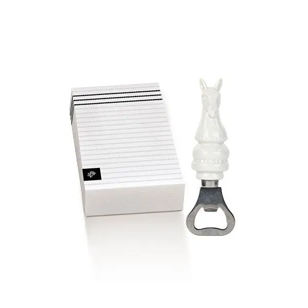 Cupid & Co. Caballo Abrebotellas Ajedrez con Caja H 135 Mm Blanco - 1