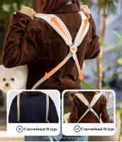 Mochila cómoda para mascotas, bolsa de transporte para perros, viajes al aire libre, transpirable, diseño cruzado, bolsa de pecho, suministros, accesorios para mascotas - details 1