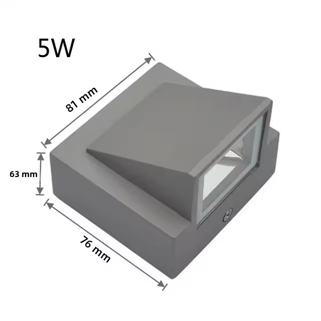 Lámpara De Pared LED Impermeable IP65 Para Exterior Y Dormitorio Iluminación Contemporánea De Aluminio Para Jardín Y Pasillo - 1