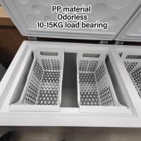 Cesta Para Congelador De Pecho Organizador De Almacenamiento Expansible Con Manija Accesorio Para Congelador De Pecho Para Cocina Material PP Resistente Al Carga - details 5