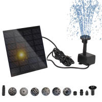 Bomba De Agua Solar Para Fuente Y Baño De Pájaros Con Varias Boquillas Bomba Solar Para Jardín Piscinas Y Paisajismo - details 3