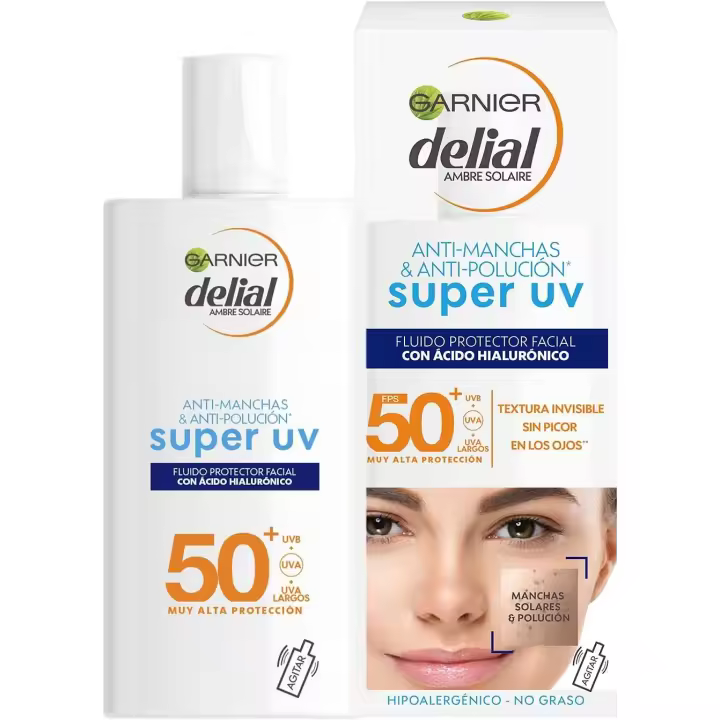 GARNIER AMBRE SOLAIRE UVA 50+ ACIDO HIALURONICO, Anti-manchas 40ml. - 1