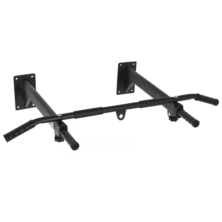 HOMCOM Barras de Dominadas para Pared Entrenamiento Muscular Pull Up para Casa Carga Máxima 150 kg Negro - 1
