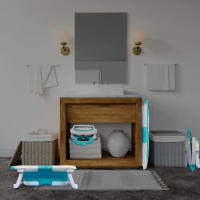 BATHBY Bañera Plegable para Bebés Recién Nacidos · Cojín Reductor con diseños de animales ·  Termómetro Integrado · Patas Antideslizantes · Tapón de Seguridad · Compacta y Segura · Varios Colores - details 2