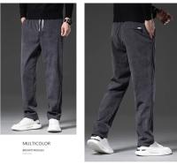 Pantalones Casuales De Corduroy Para Hombre Corte Recto Moda Negocios Verano Otoño Ajuste Regular Ropa Maleza - details 9