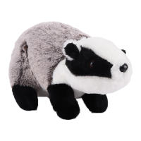 Muñeco De Peluche De Zorro Simulado En Gris Y Blanco 33cm Juguete Para Niños Regalo De Cumpleaños Relleno De Algodón PP Adecuado Para Todas Las Edades - details 4