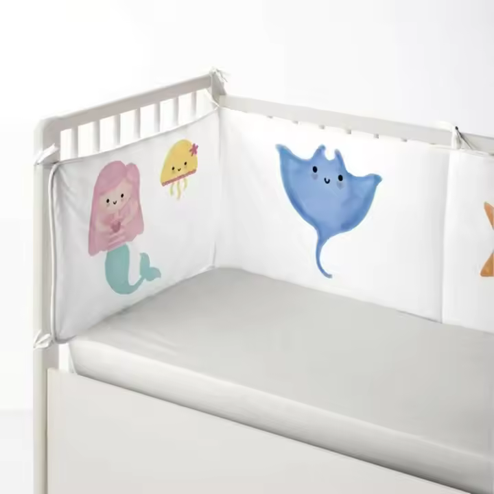 Protector de Cuna Cool Kids Mermaid (60 x 60 x 60 + 40 cm) - 1