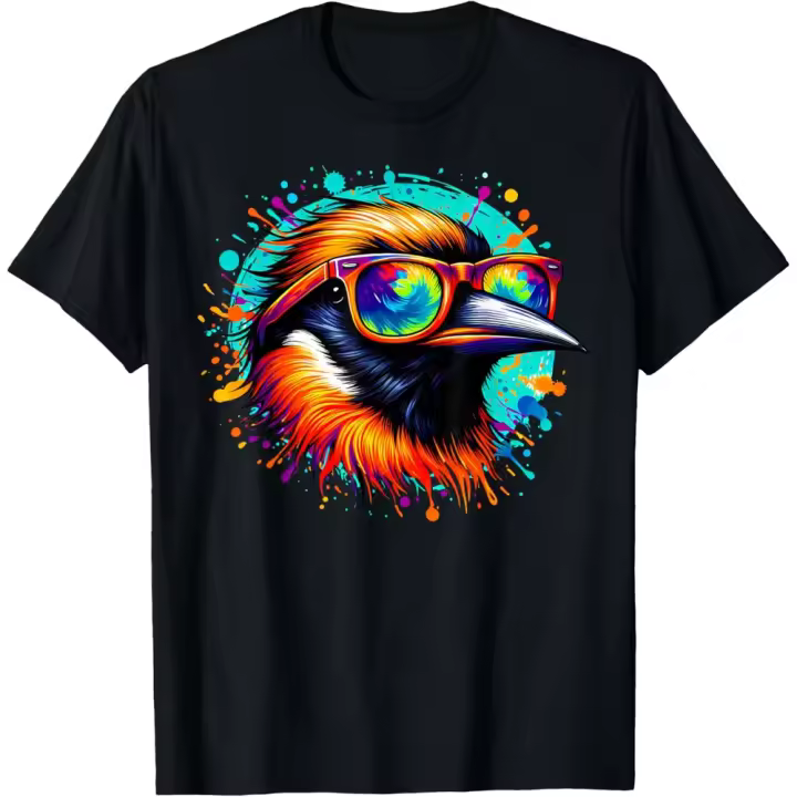 Camiseta de Manga Corta, 100% Algodón, Ropa Unisex para Hombres y Mujeres en 5 Tallas, Camiseta Negra, Cuello redondo con estampado. - 1