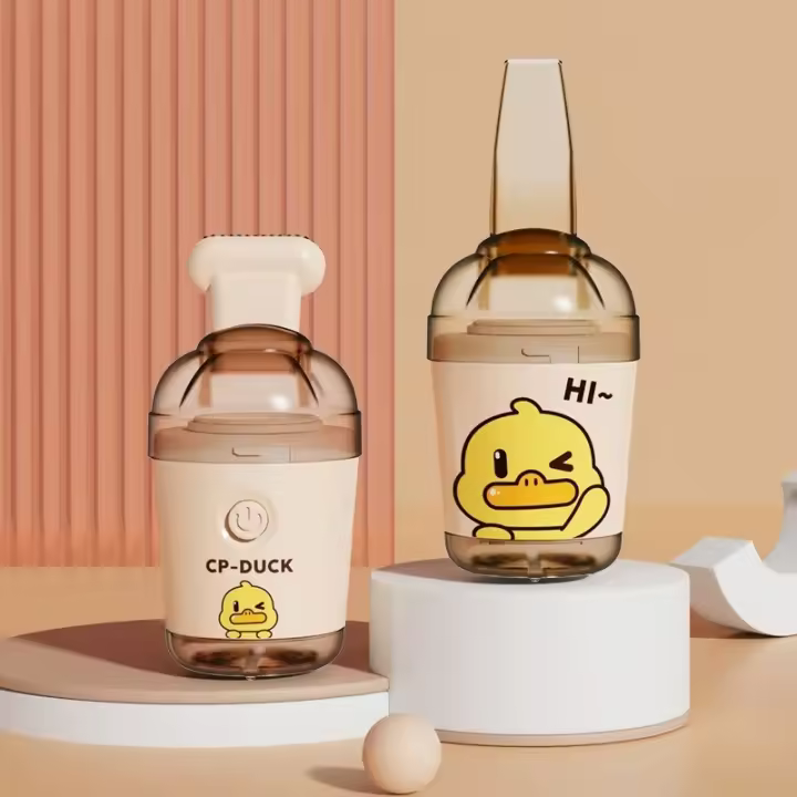Aspiradora De Escritorio Potente Pato Amarillo Mini Aspiradora Portátil Para Niños Y Estudiantes Función De Succión De Limpieza - 1