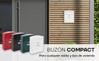 ARREGUI Compact E5734 Buzón Exterior de Acero Tamaño S (Correo DIN A5) | Buzón de Pared Pequeño | Buzón de Correo Individual | Antilluvia | Fácil de Instalar | Negro - details 0