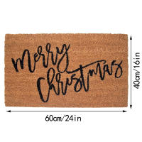 Alfombra Pequeña Para Habitación Y Exterior Diseño Navideño Color Marrón Decorativa Matriz De Bem-vindo Tapete De Acrílico 100% Para Sala De Estar - details 2