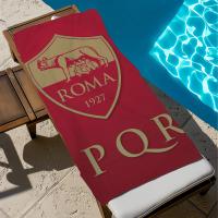 Toalla De Playa Y Piscina Rápida Secado Suave Con Estampado De Club De Fútbol A-Roma Regalo Para Viaje Gimnasio Ducha Camping Deportes Tamaño Varía - details 5