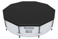 Cobertor Solar Lona Superior BESTWAY para Piscina Desmontable de varias medidas y modelos: rectangular, ovalado y circular de fácil instalación sobre el borde de la piscina. La lona evita que el agua se ensucie y lo calienta, en cierta medida. - details 0