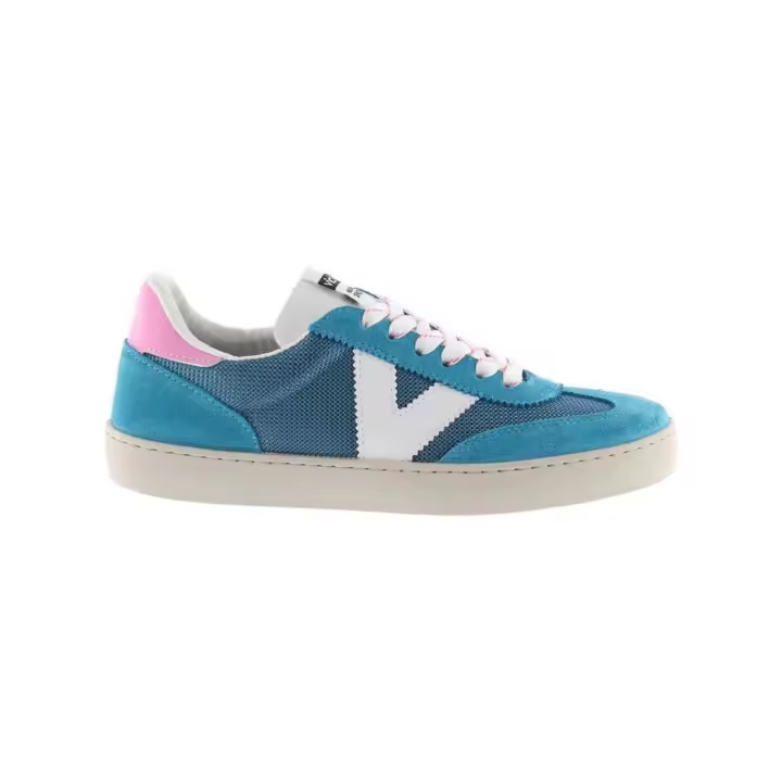 Zapatillas Victoria Berlín Rejilla & Serraje para mujer en color azul - 1