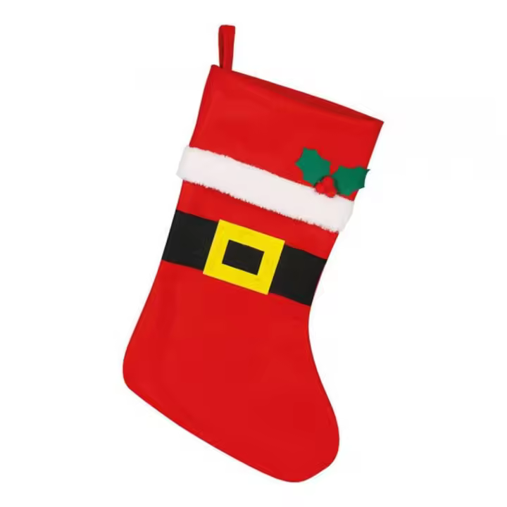 Guirma Bota Roja de Papá Noel con Cinturón 44 cm - 1