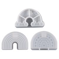 Molde De Silicona 3D Arco Iris Para Velas Y Artesanía Decoración De Nube Arco Iris DIY Aromaterapia Plástico Colorido - details 1