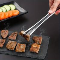 Pinzas De Barbacoa Antideslizantes Con Mango Largo Acero Inoxidable Herramientas De Cocina Para Camping Pinzas De Alimentos - details 6