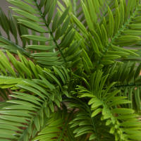 Árbol De Palma Artificial 45cm Con 18 Hojas Hojas De Monstera Tropicales Falsas Plantas Sago Cycas Para Decoración De Jardín Interior Y Exterior - details 3