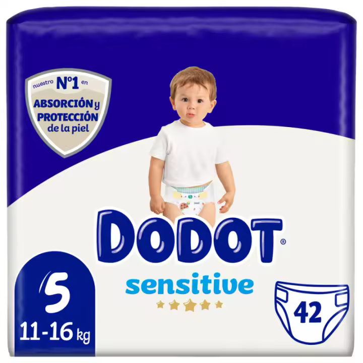 DODOT SENSITIVE TALLA 5 42 UNIDADES - 1
