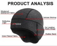 Gorro De Ciclismo X-TIGER Para Hombres Y Mujeres Protección Contra Viento Invierno Térmico Motociclismo Accesorios De Esquí Running - details 7