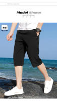 Nuevos Shorts Capris Para Hombre 2024 Thin Ice Silk Pantalones Rectos Y Holgados Para El Verano Estilo Casual - details 7