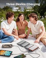 Cargador Solar 20000mAh Katería Externa Portátil With 4 Paneles de Banco de Energía En Prueba de Agua - details 4