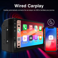 Reproductor Multimedia Para Coche 7 Pulgadas Con Carplay Android Auto Pantalla Táctil IPS HD USB Bluetooth FM TF Card 2 Din Stereo - details 2