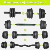 OZIO FITNESS Juego Kit 15 kg de Mancuernas 4 en 1 MultiFit - details 1
