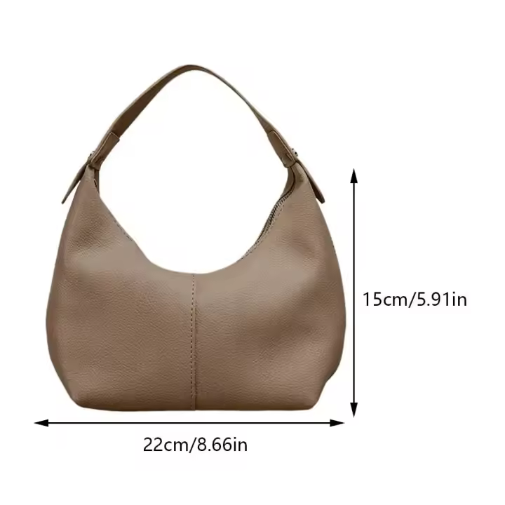 Bolso De Hombro Para Mujer 2024 Estilo Retro De Moda Cuero PU Vegano Chic Small Tote Bolso De Mano Diseño De Lujo Bolsos Para Dama - 1