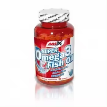 Amix Nutrition Super Omega 3 90 cápsulas - Suplemento de aceite de pescado con EPA y DHA para salud cardiovascular y cerebral - 1