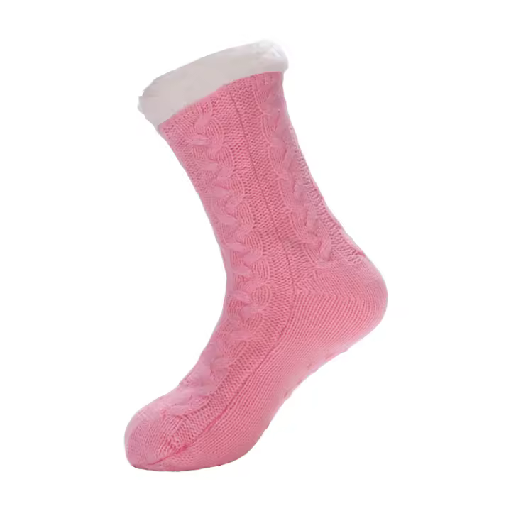Calcetines de suelo, para dormir en casa, calcetines de alfóbra, calcetines de tubo medio gruesos de terciopelo para mujer
Calcetín - 1
